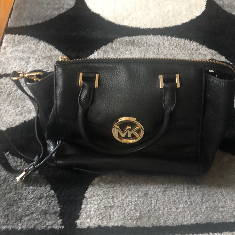 Michael Kors Black Leather Purse